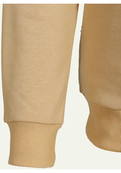 Haki Erkek Bisiklet Yaka Logo Nakışlı 3 İplik Çift Renk Sweatshirt Ncs Jeans 1624-haki Haki
