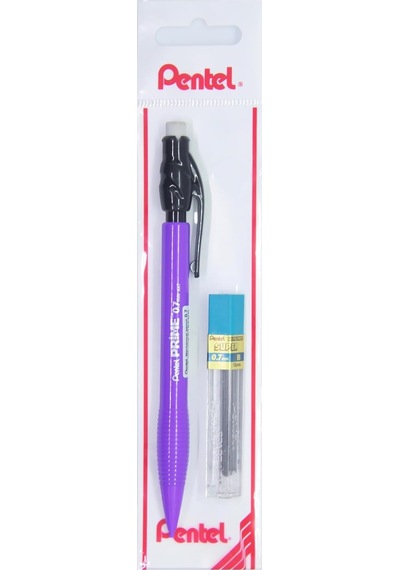 0.7 Mm Prıme Plastik Gövdeli Versatil + 12'li Yedek Uç Set Mor -