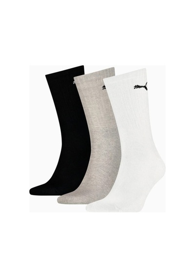 Puma 90794003 Sport Crew Socks Whıte Grey Black Kadın Çorap Renkli