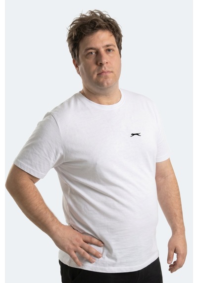 Slazenger Rosalva Jmb Erkek Büyük Beden Beyaz Tişört