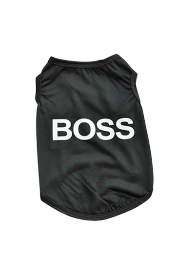 Köpek Ve Kedi İçin Pet Boss Siyah Sweat Tshirt Kıyafet