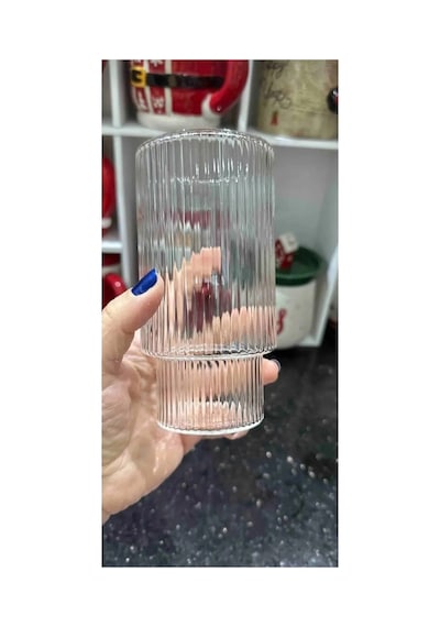 Hubrendy Tedarik 400 Ml Isıya Dayanıklı Borosilikat Origami Stil Bardak - Borosilikat Bardak 1 Adet