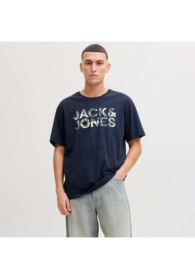 Jack & Jones Jack&jones Jeff Logo Erkek Lacivert Tişört Lacivert