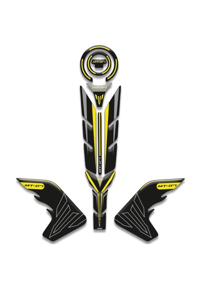 Aegıs Motosiklet Aksesuarı - Yamaha Mt07 Tank Pad Set 2018/2020 Uyumlu 04 Çok Renkli