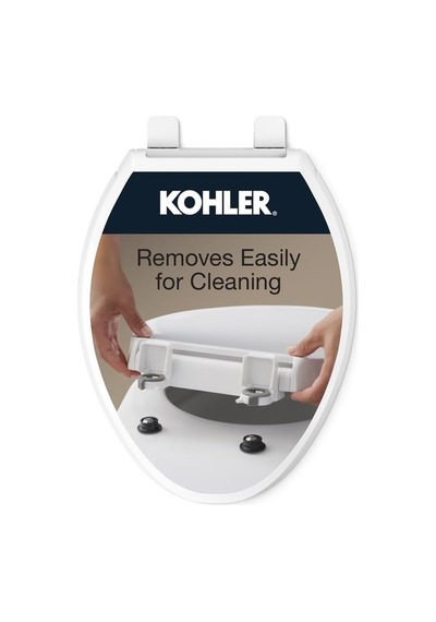 4636-rl-0 Cachet Readylatch Quiet Close Uzatılmış Klozet Kapağı, Beyaz Çok Renkli
