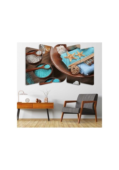 Masaj, Spa, Deniz Yıldızı - 5 Parçalı Tablo Görsel - 702504415 Görsel