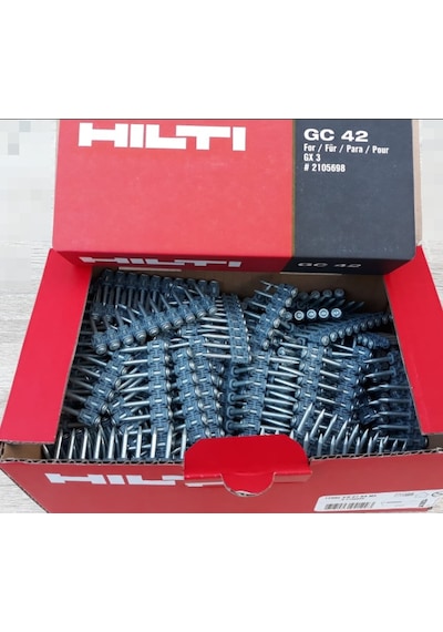 Hilti Gazlı Tabanca Çivisi X-C 27 MM G3 Mx (1200 Adet)+ Gc 42