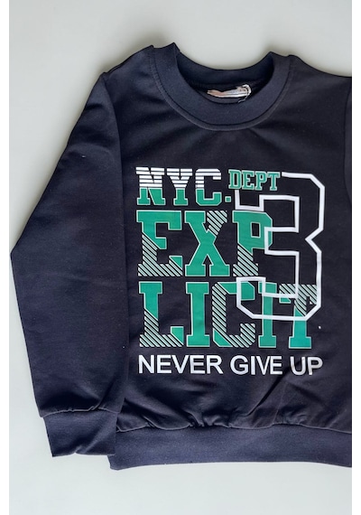 Minik Motion 3'lü Set Çocuk Baskılı 2 İplik Penye Sweatshirt Kırmızı - Siyah - Turuncu Minik Motion 3'lü Set Çocuk Baskılı 2 İplik Penye Sweatshirt Kırmızı - Siyah - Turuncu