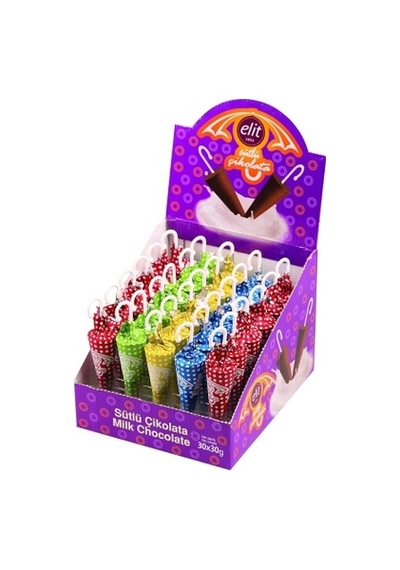 Elit Şemsiye Sütlü Çikolata 30 Gr 6'lı