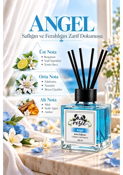Rosie Angel 7'li Çubuklu Oda Kokusu Seti 7 X 100 Ml Ferah Ve Modern Koku