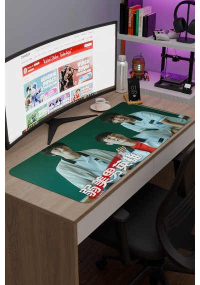 Weak Hero Class - K Drama V2 90x40 Xxl Gaming Kauçuk Kaymaz Taban Mouse Pad Fare Altlığı