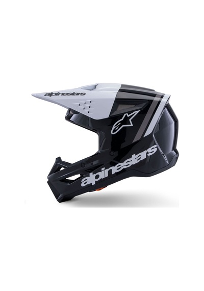 Alpinestars Sm3 Radium Off-road Kaskı Siyah Beyaz Gri Siyah - Beyaz - Gri