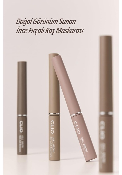 Ultra İnce Fırçalı, Yoğun Pigmentli Kaş Maskarası Kill Brow Slim Ash Browcara 02 Light Ash Diğer