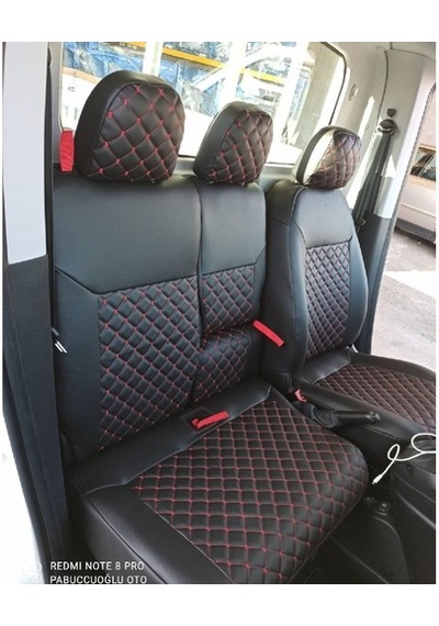 Fiat Pratico 2+1 Araca Özel Deri Oto Koltuk Kılıfı (500409661)