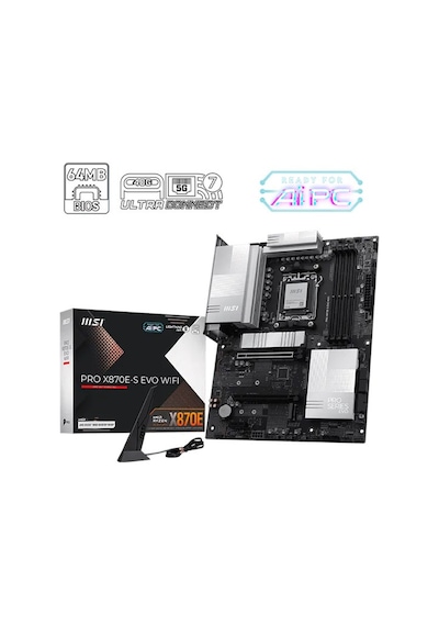 Msı Pro X870e-s Evo Wıfı Am5 Ryzen D5 Hdmi Type-c