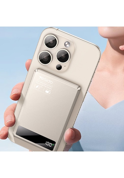 Yesido YP66 5.000 mAh Led 20 W Type-C Kablosuz Magsafe Powerbank
