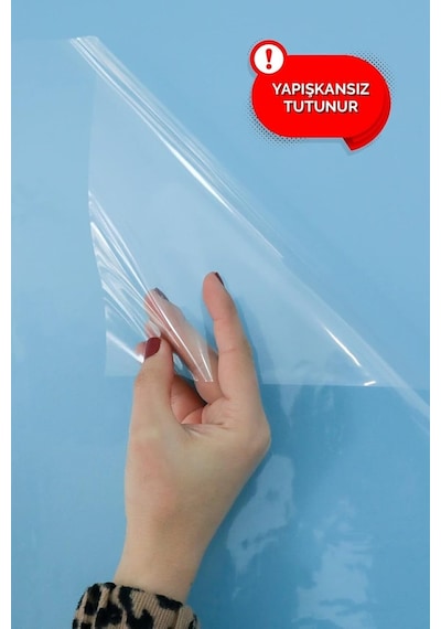 Evbuya Statik Kağıt 100 X 100 Cm Şeffaf 1 Alana 1 Hediye