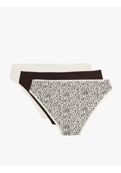 Koton Kurdele Baskılı Rahat Kalıp Leopar Desenli Pamuklu 3'lü Brief Külot Seti Siyah Desenli 6wlk30075mk Siyah Desenli Koton Kurdele Baskılı Rahat Kalıp Leopar Desenli Pamuklu 3'lü Brief Külot Seti Siyah Desenli 6wlk30075mk Siyah Desenli