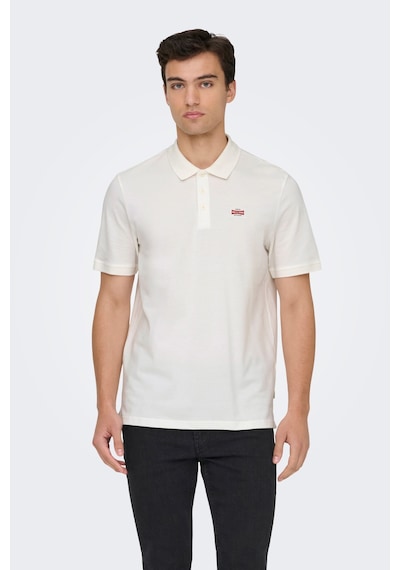 Only & Sons Erkek Polo Yaka T Shirt 22036883 Krem Krem
