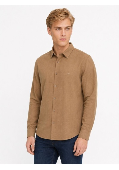 Loft Regular Fit Erkek Gömlek U.kol Lf2043732 Q1.v1 Light Brown