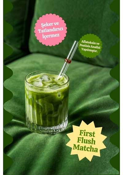 Strawberry Matcha Powder - Çilek Aromalı Matcha Tozu Doypack, 25 Gr
