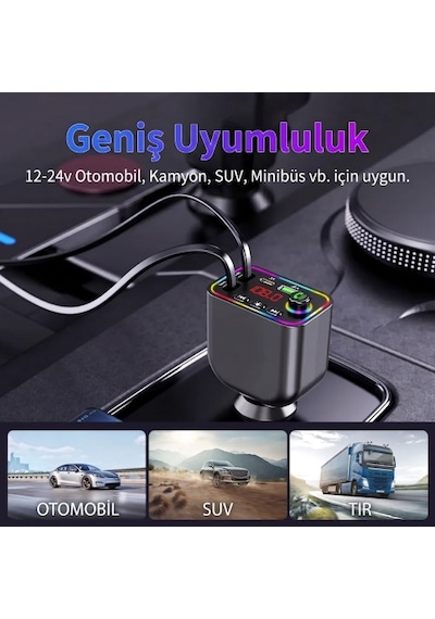 Şarj Kablolu Type-c Ve Usb Girişli Mp3 Player
