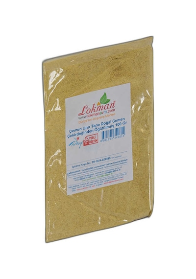 Çemen Unu Tane Doğal Çemen Çekirdeğinden Öğütülmüş 100 Gr Paket