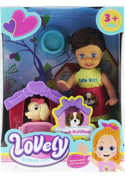 Lovely Mini Bebek Evcil Hayvan Ve Kulübesi Oyun Seti