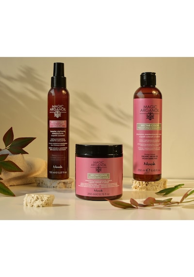 Nook Nectar Color Boyalı Saçlar İçin Argan Yağlı Renk Koruyucu Şampuan 250ml Zayıf - Yıpranmış