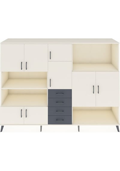 Hyperion Dolap 10 Raflı 4 Çekmeceli 8 Kapaklı 220x44x163 Aytaşı-a Aytaşı-aytaşı/antrasit Hyperion Dolap 10 Raflı 4 Çekmeceli 8 Kapaklı 220x44x163 Aytaşı-a Aytaşı-aytaşı/antrasit