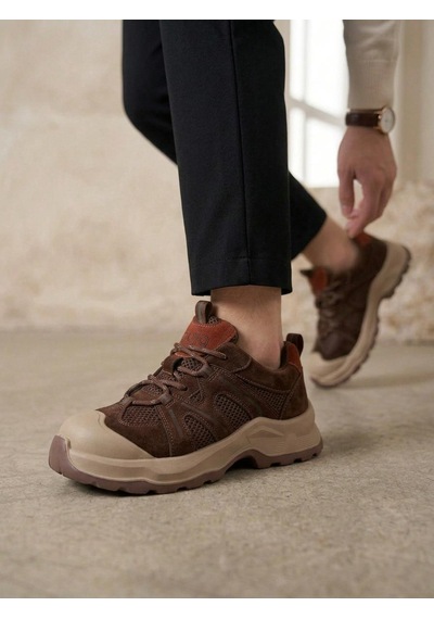 Guja 26k389 Kadın Hakiki Deri Bağcıklı Kalın Taban Sneaker Ayakkabı Kahve