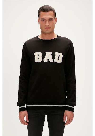 Bad Bear Felt Crewneck / Navy Erkek 23.02.12.013 Lacivert 001