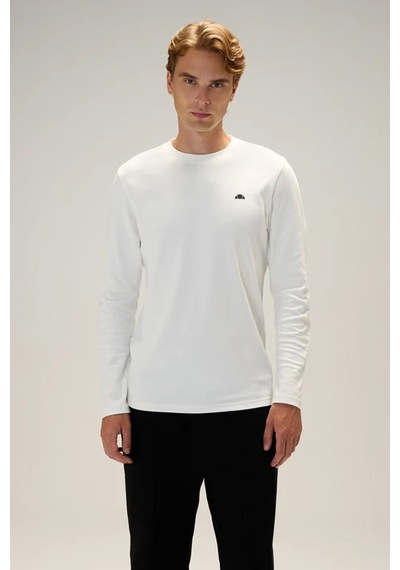 Ellesse Erkek Uzun Kollu Tişört Beyaz