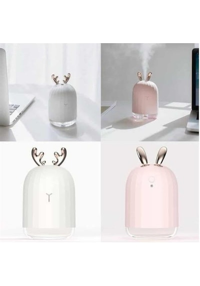 Aromaterapi Hava Nemlendirici Dekoratif Usb Şarjlı Tavşan Nemlendirici
