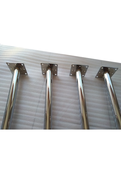 Demontepark Metal Ayak, Masa Ayağı, Lüks Krom Masa Ayağı Demontepark Metal Ayak, Masa Ayağı, Lüks Krom Masa Ayağı