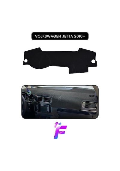 Volkswagen Jetta 2010-2020 Torpido Örtüsü Güneşten, Isıdan, Çatlamadan Korur Tam Uyum C24