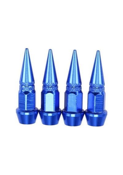 Home Alüminyum Sivri Sibop Kapağı Mavi 4'lü 45mm