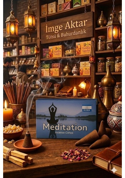 Darshan Meditasyon Meditation Konik Tütsü 10 Adet - Odaklanma Ve Huzur Çok Renkli