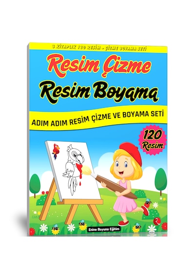 Resim Çizme Ve Resim Boyama Kitap Seti 2 Kitap 120 Resim
