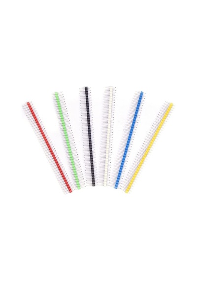 Alkatronik-30 Adet 40 Pin Erkek Header Seti 6 Renkli 2.54Mm Kırılabilir
