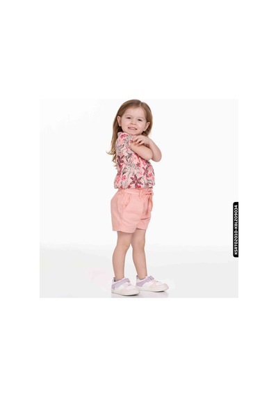Xo Kids Kız Pink Şort 9 Ay - 2 Yaş 54719 Ksrt02010 Pudra
