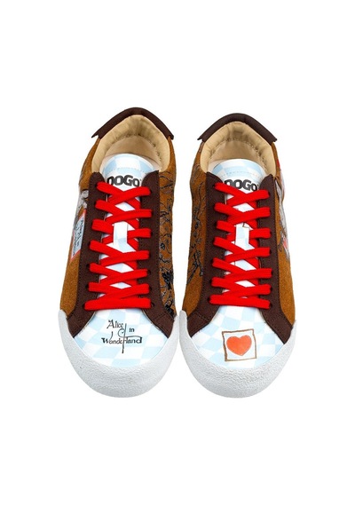 Kadın Vegan Deri Çok Renkli Sneakers - Alice İn Nowhere Tasarım