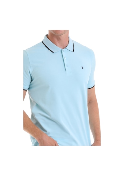 Hatemoğlu Mavi Regular Fit Düz 100% Pamuk Polo Yaka Tişört Mavi Hatemoğlu Mavi Regular Fit Düz 100% Pamuk Polo Yaka Tişört Mavi