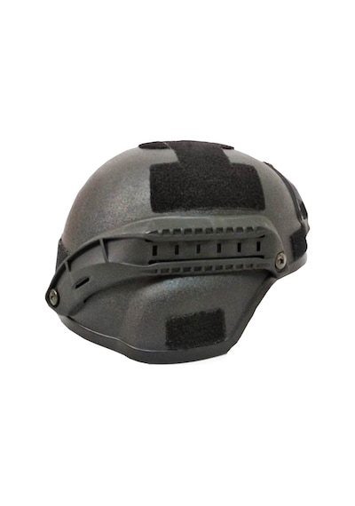 Tactical Airsoft Kask Kompozit Başlık Koruyucu Miğfer Siyah-3823 Siyah