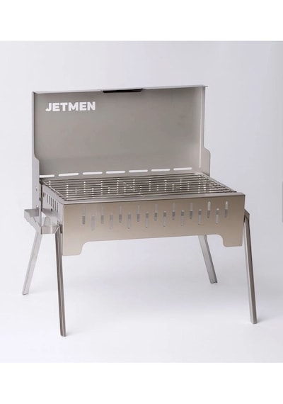 Jetmen Quick Grill Inox Katlanır Mangal Gri