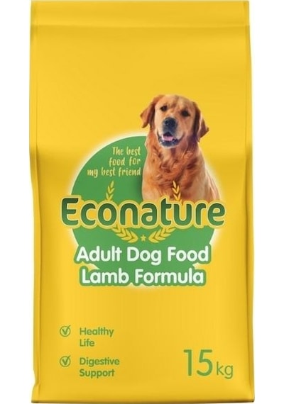 Econature Kuzulu Yetişkin Köpek Maması Sarı Ambalaj 15 Kg