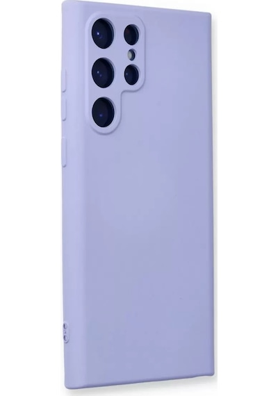 Newface Samsung Galaxy S23 Ultra Kılıf Nano İçi Kadife Silikon - Lila