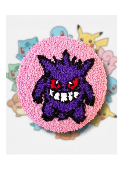 Gengar Pokemon Bardak Altlığı Mor