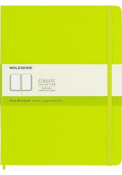 Moleskine Sert Kapak Defter Limon Yeşili Çizgisiz - 19x25 - 0901 Çok Renkli
