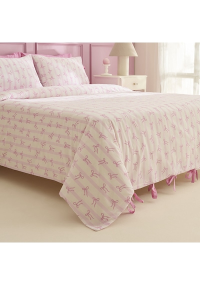 Karaca Home Ribelle %100 Pamuk Tek Kişilik Nevresim Takımı Pembe Pembe